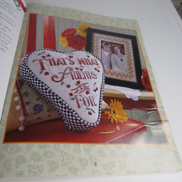 Mary Engelbreit "Friendship" Cross Stitch Pattern Book 37pgs - Picture 7 of 14
